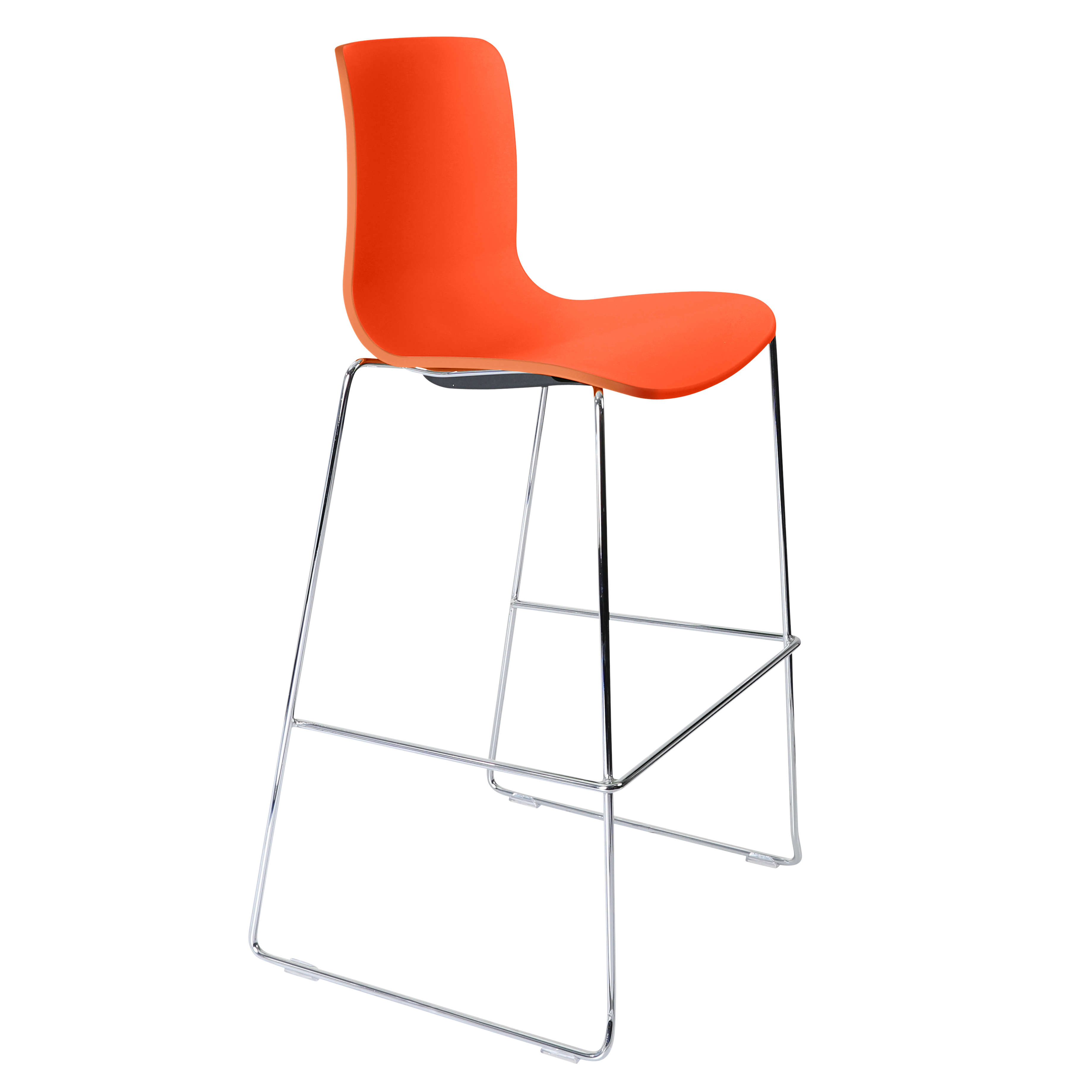 Acti Stool (Orange / Stool Sled Base)